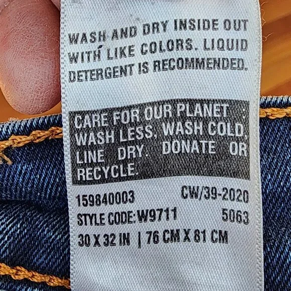 Levi's 511 Straight Leg Jeans Size 30 x 32 - Picture 9 of 16